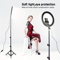 LED Selfie Ring Light - Extendable Tripod, 39cm