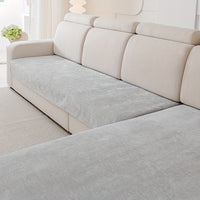 Modern Chenille Sofa Protection Pad 2pc Set – Pet Friendly, Non-Slip, Scratch Resistant – Machine Washable Polyester Sofa Covers for Armchair, Loveseat, 3-Seater, 4-Seater and Sectional Sofas
