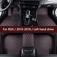 Left driving 5 Seats Car Floor Mats - Interior Accessories Anti-slip Foot Pads