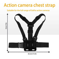 Adjustable Action Camera Chest Harness with Smartphone Holder for Sports Cam