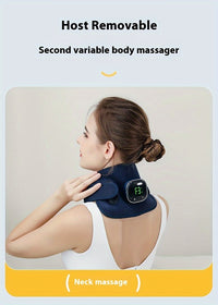 Portable Waist Massager with 3-Level Temperature Control & Intensity Adjustment, USB Fast Charging, Detachable Full Body Massage, Long Battery Life, LED Display – Ideal for Home and Office Use