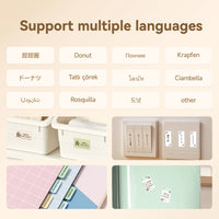 Niimbot D110/D11/D101/H1S Label Printer Paper Anti-Oil Scratch-Resistant Self-adhesive White/Transparent/Color Name Stickers