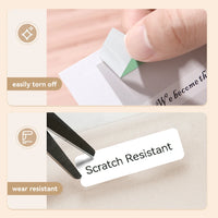Niimbot D110/D11/D101/H1S Label Printer Paper Anti-Oil Scratch-Resistant Self-adhesive White/Transparent/Color Name Stickers
