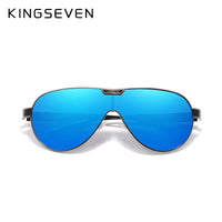 KINGSEVEN New Oversized Sunglasses Men And Women Polarized Mirror Lens Goggles UV Protection Men's Glasses Stainless Steel N7762