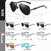 LIOUMO Top Quality Aviation Photochromic Sunglasses Polarized Men Chameleon Sun Glasses Women Anti-glare Driving Oculos De Sol