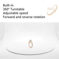 New SANOTO Photo Studio Photography Light Box Softbox Built-in Rotating Turntable For Jewelry Photography Video 3D Scanning