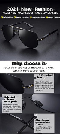 LIOUMO Top Quality Aviation Photochromic Sunglasses Polarized Men Chameleon Sun Glasses Women Anti-glare Driving Oculos De Sol