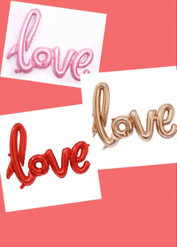 108cm LOVE Letter Foil Balloon Wedding Valentines Anniversary Birthday Party Decoration Champagne Cup Photo Booth Props
