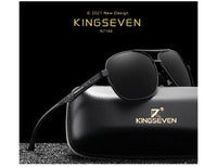 KINGSEVEN New Aluminum Men Fashion Sun Glasses Travel Driving Male Eyewear Oculos band sunglasses N7188
