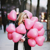 10pcs/lot Red Pink White Heart Latex Helium Balloons Birthday wedding party decoration Supplies Adult Wedding Valentine's Day