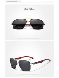 KINGSEVEN Aluminum Men's Sunglasses Polarized Lens Brand Design Temples Sun glasses Coating Mirror Glasses Oculos de sol 7719
