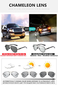 LIOUMO Top Quality Aviation Photochromic Sunglasses Polarized Men Chameleon Sun Glasses Women Anti-glare Driving Oculos De Sol