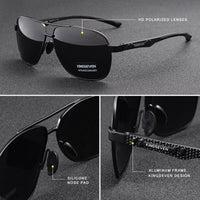 KINGSEVEN New Aluminum Men Fashion Sun Glasses Travel Driving Male Eyewear Oculos band sunglasses N7188