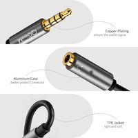 QGEEM 3.5mm Audio Splitter Cable for Computer Jack 3.5mm 1 Male to 2 Female Mic Y Splitter AUX Cable Headset Splitter Adapter