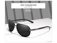 KINGSEVEN 2024 BRAND DESIGN New Polarized Rimless Sunglasses Men Women Driving Pilot Frame Sun Glasses Male Goggle UV400