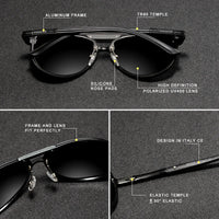 KINGSEVEN 2024 BRAND DESIGN New Polarized Rimless Sunglasses Men Women Driving Pilot Frame Sun Glasses Male Goggle UV400