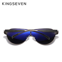 KINGSEVEN New Oversized Sunglasses Men And Women Polarized Mirror Lens Goggles UV Protection Men's Glasses Stainless Steel N7762