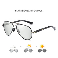 LIOUMO Top Quality Aviation Photochromic Sunglasses Polarized Men Chameleon Sun Glasses Women Anti-glare Driving Oculos De Sol