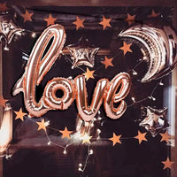 108cm LOVE Letter Foil Balloon Wedding Valentines Anniversary Birthday Party Decoration Champagne Cup Photo Booth Props