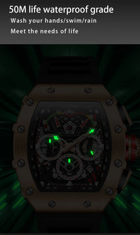 ONOLA 2021 Top Brand Watch Men Luxury Multifunctional Luminous Waterproof Sports Chronograph Quartz Watches Clock Relogio