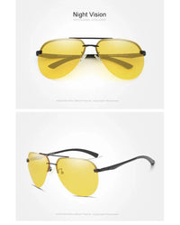 KINGSEVEN Fashion Pilot Rimless Sunglasses Men Aluminum Polarized Large Frame Glasses Women Casual Driving Outdoor Eyewear