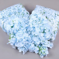 100 Pcs Hydrangea Artificial Flowers Silk Hydrangeas Flower Heads with Stems Fake Hydrangea Bouquet for Wedding DIY Floral Decor