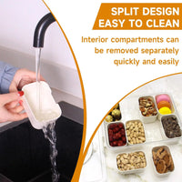Kitchen Seasoning Storage Box Spice Box Integrated Multi Grid Storage Sealed Tank Moisture-Proof Salt Tank Kitchen Supplies 2025