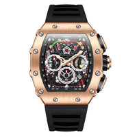 New Luxury Men Watch ONOLA Fashion Fully Automatic Mechanical Watches Man Unique Design Waterproof Tape Watch Wristwatch
