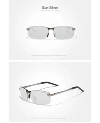 KINGSEVEN Fashion Half Frame Sunglasses Men's Outdoor Polarized UV400 Driving Glasses High Quality Fishing Driving Eyewear