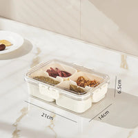 Kitchen Seasoning Storage Box Spice Box Integrated Multi Grid Storage Sealed Tank Moisture-Proof Salt Tank Kitchen Supplies 2025