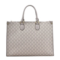 Large-capacity women's bags in Europe and the United States retro shoulder bag classic letters PU commuter handbags women