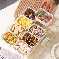 Kitchen Seasoning Storage Box Spice Box Integrated Multi Grid Storage Sealed Tank Moisture-Proof Salt Tank Kitchen Supplies 2025