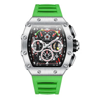 New Luxury Men Watch ONOLA Fashion Fully Automatic Mechanical Watches Man Unique Design Waterproof Tape Watch Wristwatch