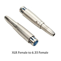 XLR 3PIN female head to 6.5 female 3 core XLR revolution RCA 3.5mm Male lotus audio female seat 6.35 microphone adapter