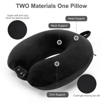 Multifunctional U-shaped Pillow Travel Neck Pillow Slow Rebound Memory Foam Car Airplane Sleep Pillow Head Support Soft Headrest