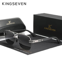KINGSEVEN Fashion Design Sunglasses For Men Polarized UV400 Glasses Women Square Half Frame Photochromism Anti-glare Eyewear