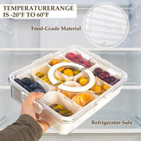 Kitchen Seasoning Storage Box Spice Box Integrated Multi Grid Storage Sealed Tank Moisture-Proof Salt Tank Kitchen Supplies 2025