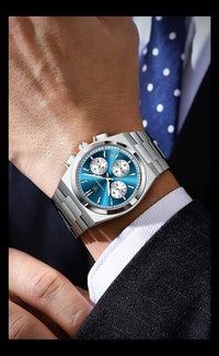 POEDAGAR Luxury Man Quartz Watch Sport Military Watch For Men Waterproof Luminous Date Chronograph Stainless Steel Men's Watches
