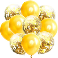 10/14pcs Mix Pink Rose Balloons Heart Star RoseGold Confetti Balloon Birthday Party Decorate Kids Adult Air Balls Wedding Globos