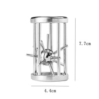 Lock Unlock Cage Star Metal Brain Teasers Kids Adults IQ Challenge Games To Test Your Patience Toys Hobbies Rompecabezas