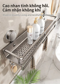 No Drill Bathroom Suction Cup Storage Shelf Storage Shelf Bathroom Perforation-Free Wall Hanging Vanity Toilet Triangle Basket R