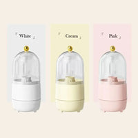 New PP Makeup Brush Holder 360° Rotating Large-capacity Cosmetics Display Case With Lid Dustproof Storage Box Makeup Brush