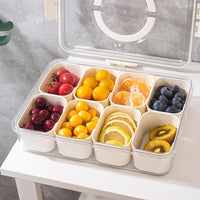 Kitchen Seasoning Storage Box Spice Box Integrated Multi Grid Storage Sealed Tank Moisture-Proof Salt Tank Kitchen Supplies 2025