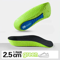 2Pcs Height Increase Insoles for Men Women EVA Shoe Pads Feet Arch Support Orthopedic Half Insoles Sneaker Heel Lift Memory
