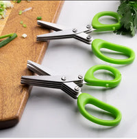 Multi Functional Stainless Steel 3 5 Layer Kitchen Scissors for Pepper Scallion Laver Cutting Chopping Cooking Tool