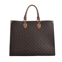Large-capacity women's bags in Europe and the United States retro shoulder bag classic letters PU commuter handbags women