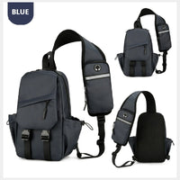 Men's essential chest bag, motorcycle, outdoor hiking, camping, fishing, leisure single shoulder sling bag