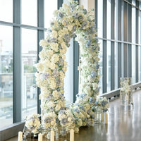 100 Pcs Hydrangea Artificial Flowers Silk Hydrangeas Flower Heads with Stems Fake Hydrangea Bouquet for Wedding DIY Floral Decor
