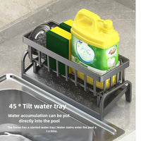Kitchen Stainless Steel Sink Drain Rack Sponge Storage Faucet Holder Soap Drainer Towel Rack Shelf Organizer Kitchen Accessories