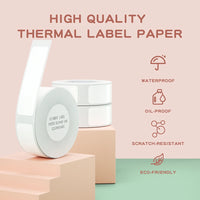Niimbot D110/D11/D101/H1S Label Printer Paper Anti-Oil Scratch-Resistant Self-adhesive White/Transparent/Color Name Stickers